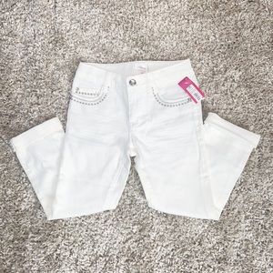 Xhilaration Girls White Jeans Size 10